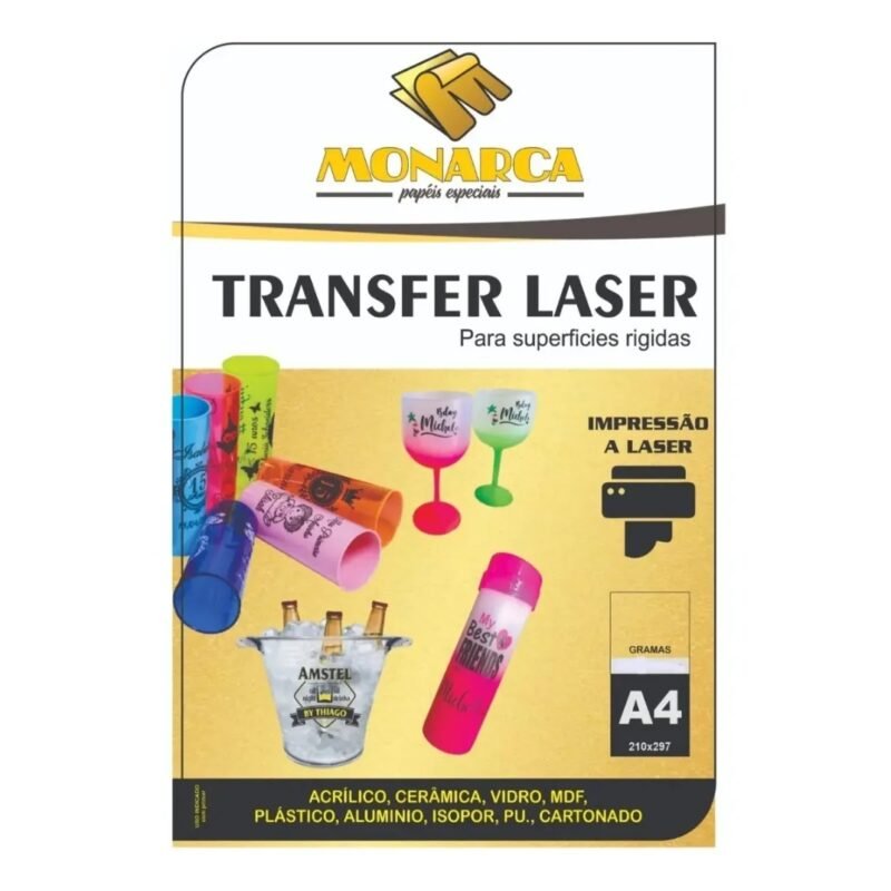Papel Transfer Laser Acrílico Direto Da Fabrica 200 Folhas